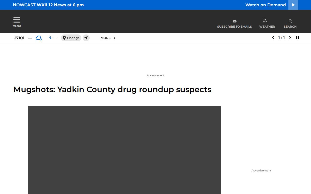 WXII historical Yadkin County crime news and mugshot coverage
