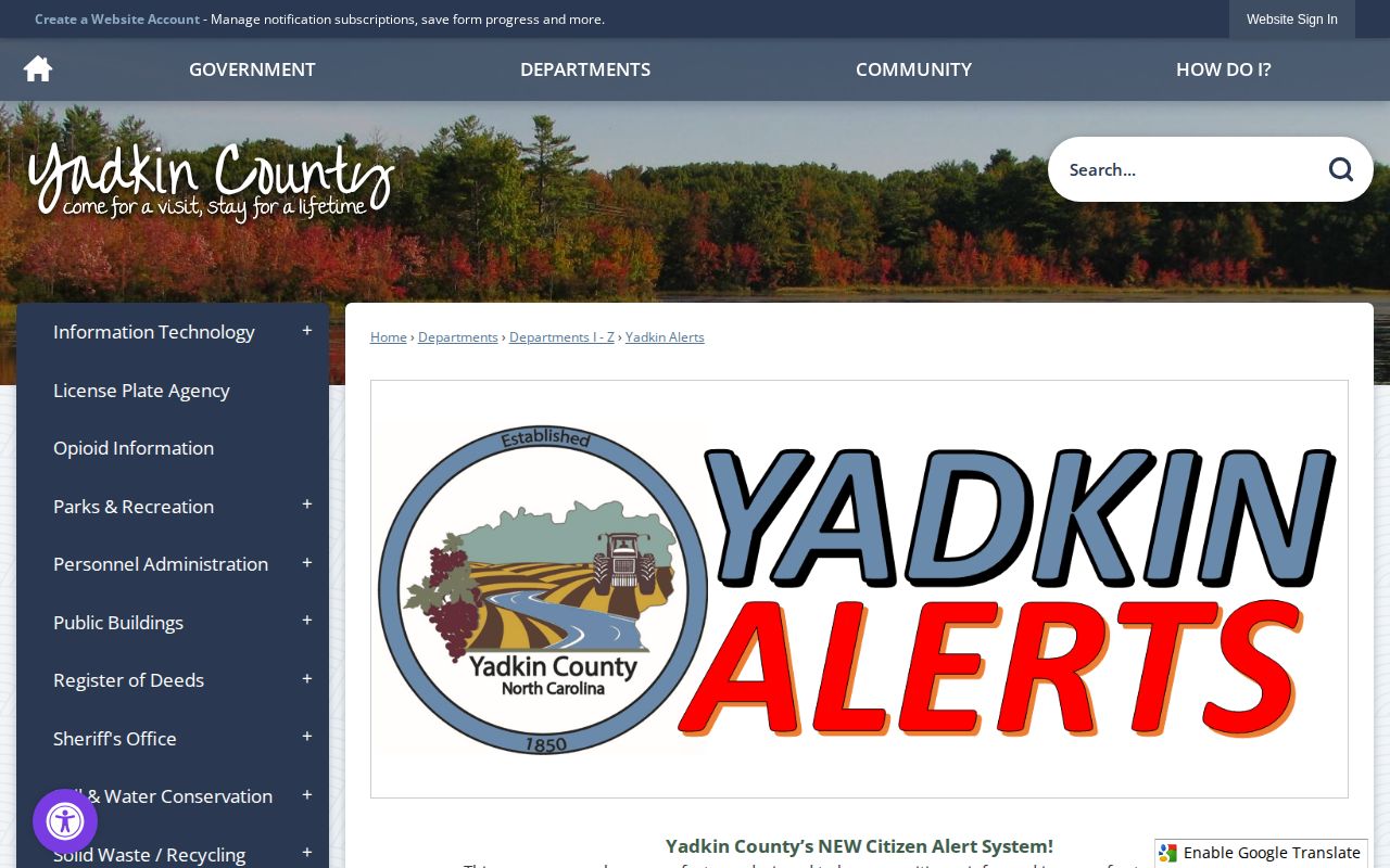 Yadkin County Yadkin Alerts official wanted-person notification information